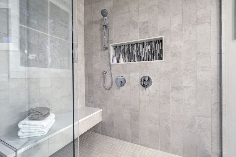 Contemporary Shower with Features